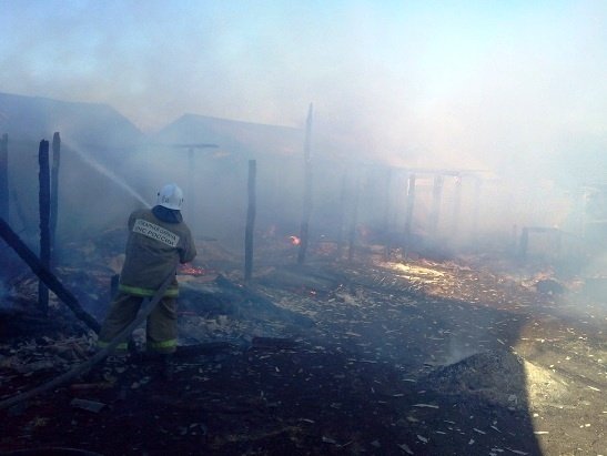 Пожар в Богучарском районе